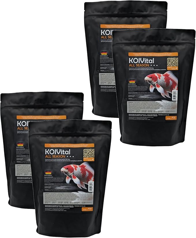 Koi Vital All Season Swim Fish Food (4 Pack 2.5lb)