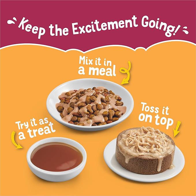 Purina Friskies Poultry Faves Broth and Gravy Cat Food Complements Variety Pack - 8 ct. Box