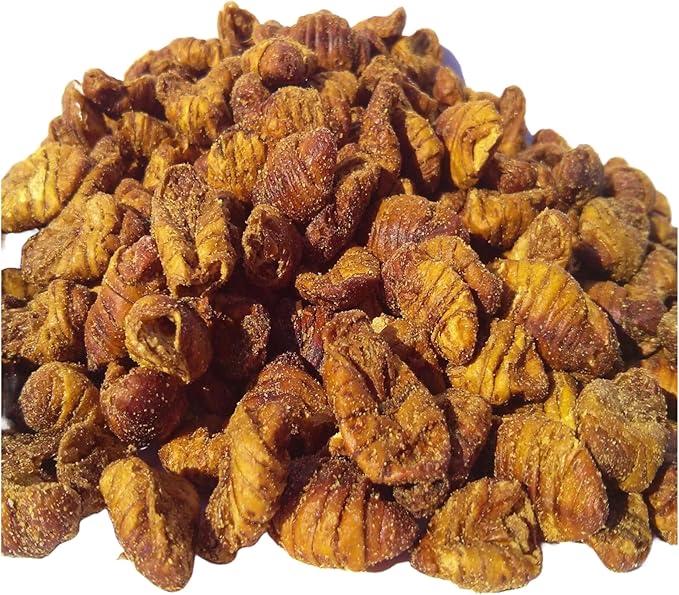 Aquatic Foods Inc. Silkworm Pupae, Freeze Dried for Koi, Pond Fish, Turtles, Large Fish. Silkworm is Rich in Natural Lipids & Proteins and a Natural Color Enhancing Treat..1-lb Med Jar