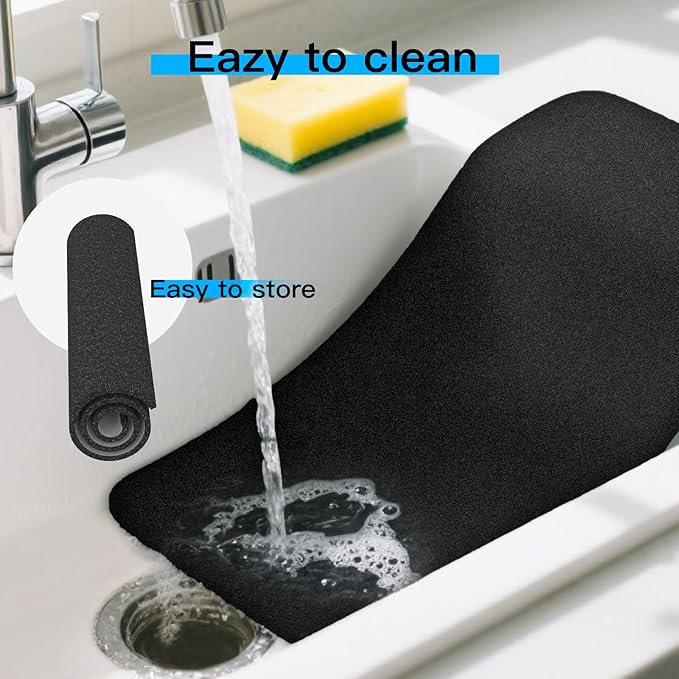 22×13 in Aquarium Leveling Mat for Fish Tank Under Tank Foam, 6mm Thick with Adhesive Backing Aquarium Mat Easy to Cut to Protect The Bottom of The Water Stable and Shockproof