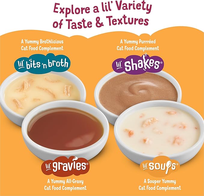 Purina Friskies Poultry Faves Broth and Gravy Cat Food Complements Variety Pack - 8 ct. Box