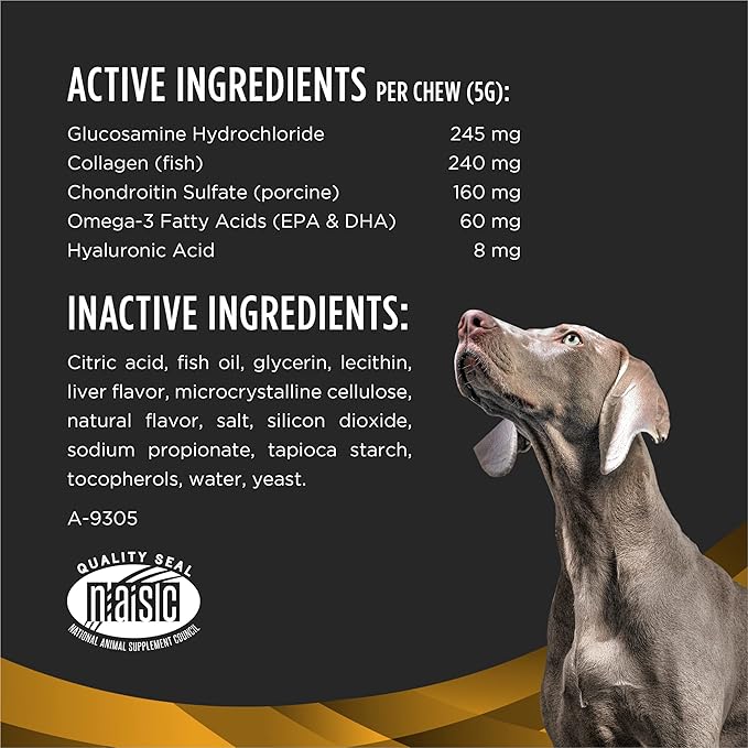 Purina Pro Plan Veterinary Joint Care Supplement for Large Breed Dogs Hip and Joint Supplement - 5.29 oz. Pouch