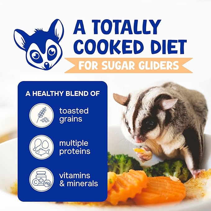 Happy Glider 1 lb 8 oz Bag of Nutrient Dense Premium Sugar Glider Food. Honey 'N Nectar
