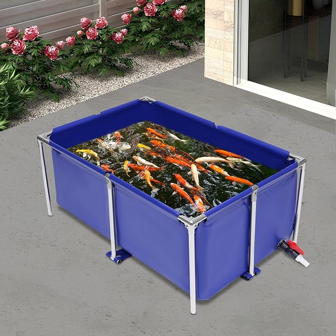 Aquarium Fish Water Tank Ornamental Swimming Pool Koi Breeding Pond