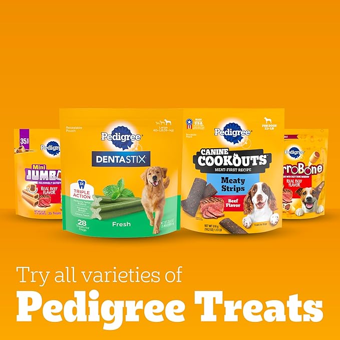 Pedigree Dentastix Small and Toy Breed Dog Treats, Original with Real Chicken, 17.7 oz. Bag (84 Treats)