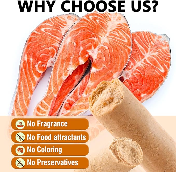 150g Dehydrated Salmon Sticks for Dog,Natural Salmon and Carrots,Easy to Digest and High Protein,for Daily Dog Training and Dental Healthy