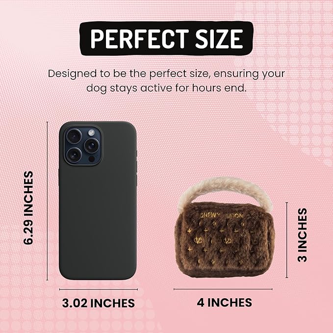 Dog Diggin Designs Runway Pup Collection | Unique Squeaky Parody Plush Dog Toys – Haute Couture Purses & Handbags