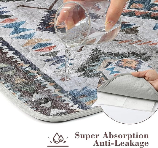 Washable Pee Pads for Dogs, 2 Pack Reusable Puppy Pads Absorbent Training Pads for Dogs Waterproof Dog Mat Non-Slip Whelping Pet Mat