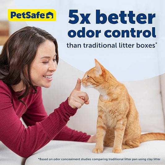 PetSafe ScoopFree Disposable Crystal Cat Litter Tray - Easy Cleaning Box - Refill Tray for Electric Litter Box - Fragrance Free - 4.3 lb Bags - 3 Pack