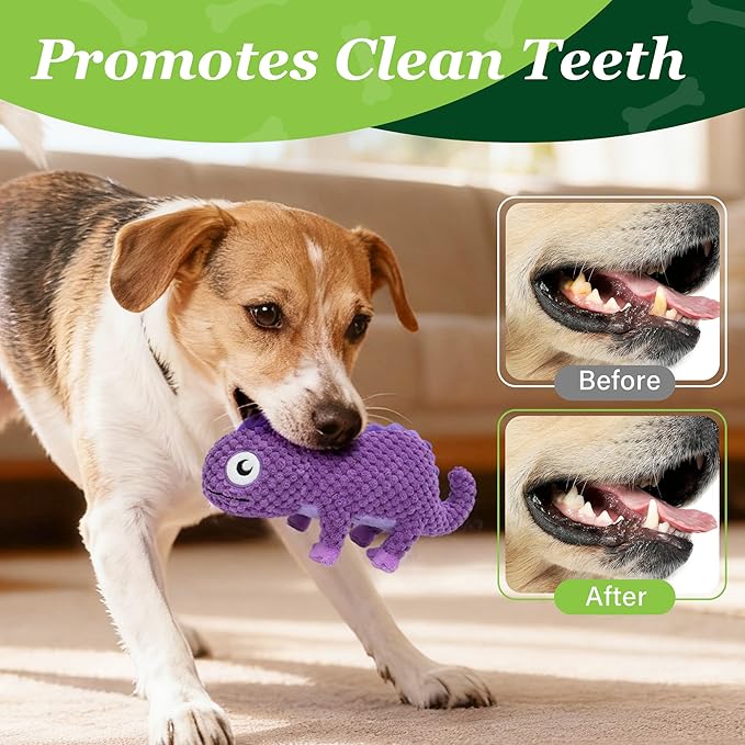 Prime Pets 5 Pack Dog Squeaky Toys, Plush Stuffed Animal Dog Toys, Value Bundle Assortment Dog Toy for Large Medium Small Dogs, Interactive Dog Chew Toy