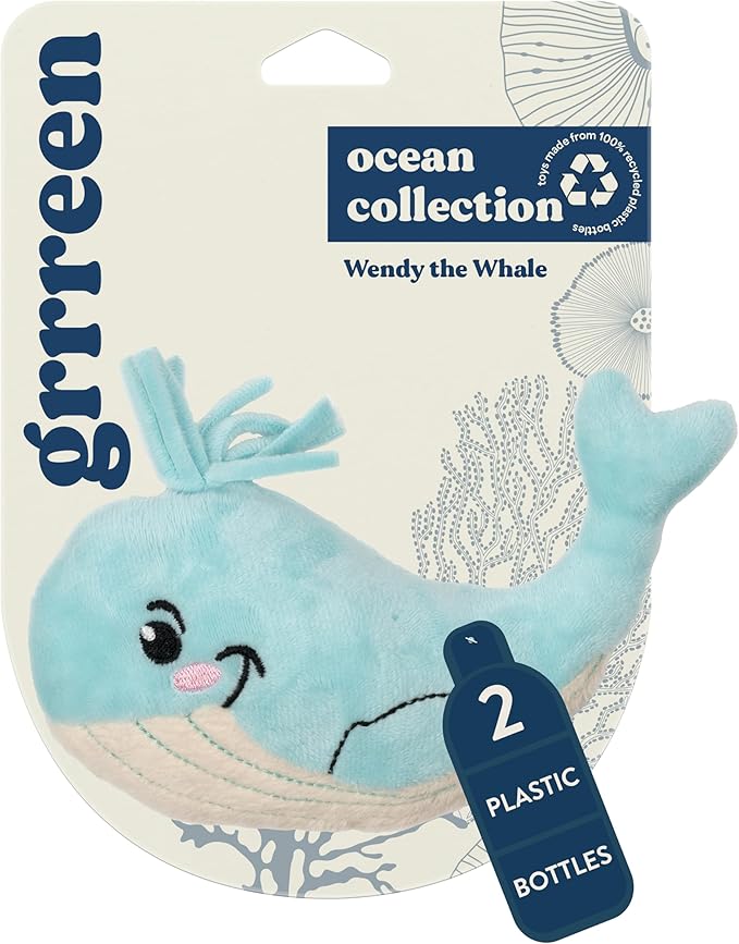 Cat Toys | Plush Toy Whale Cat Toys for Indoor Cats | Eco Friendly Toy Made from Non Toxic Materials