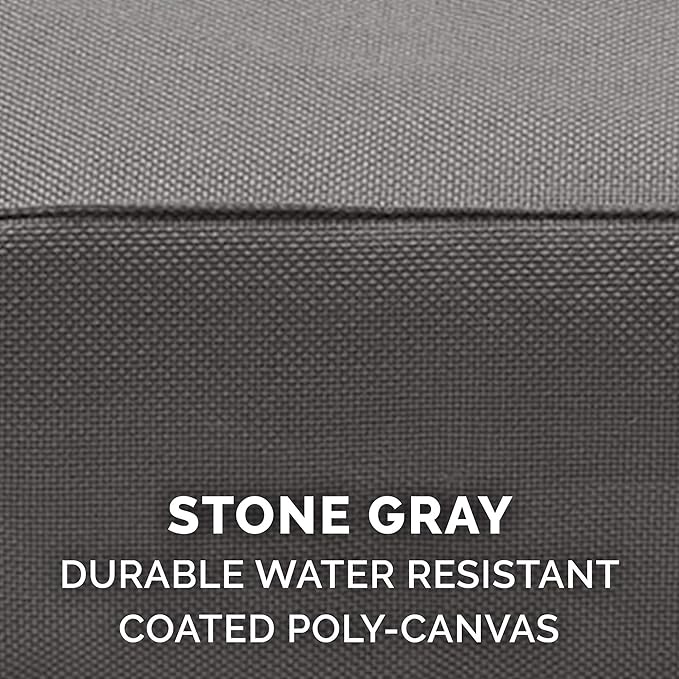 Furhaven Water-Resistant Orthopedic Dog Bed for Large/Medium Dogs w/ Removable Washable Cover, For Dogs Up to 55 lbs - Indoor/Outdoor Logo Print Oxford Polycanvas Mattress - Stone Gray, Large