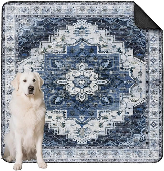 Washable Pee Pads for Dogs, Absorbent Reusable Puppy Pads Waterproof, Leakproof & Non-Slip Whelping Pad, Potty Training Pads for Dogs Playpen Mat 72x72