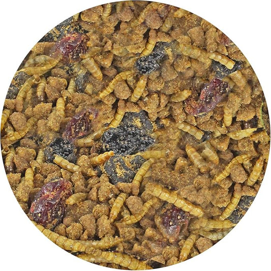 Berries & Bugs (10 lb.) - All Natural High Protein High Fiber Insectivore Diet with Fruit, Gut-Loaded Insects, & Healthy Vitamins - Hedgehogs, Sugar Gliders, Skunks, Opossums & Other Insectivores