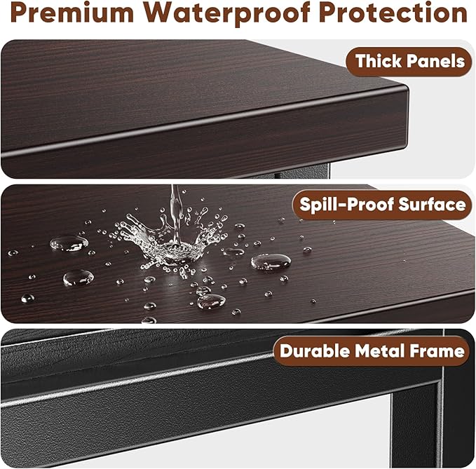 20-29 Gallon Fish Tank Stand with Power Outlet and Storage Cabinet,Aquarium Stand with Slide-Out Fish Tank Shelf,Heavy Duty Metal Frame and Waterproof Wood,31.5" L x 15.7" W 770LBS Capacity