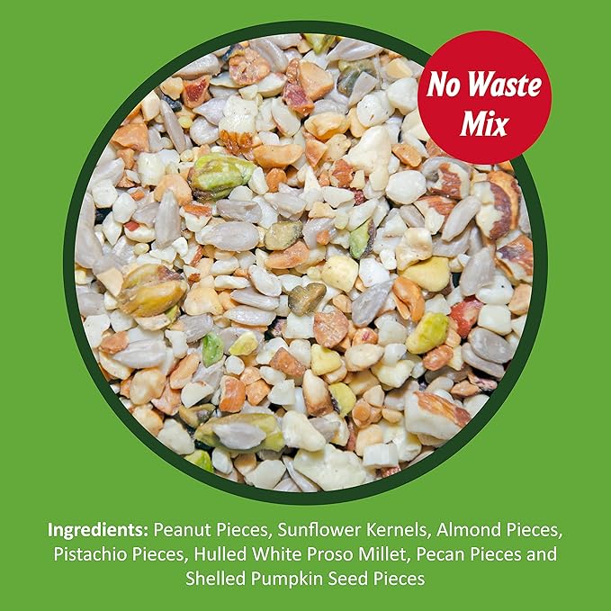 Lyric Fine Tunes Wild Bird Seed - No Waste Bird Food Mix - Attracts Bluebirds, Finches, Chickadees & More - 15 lb. Bag