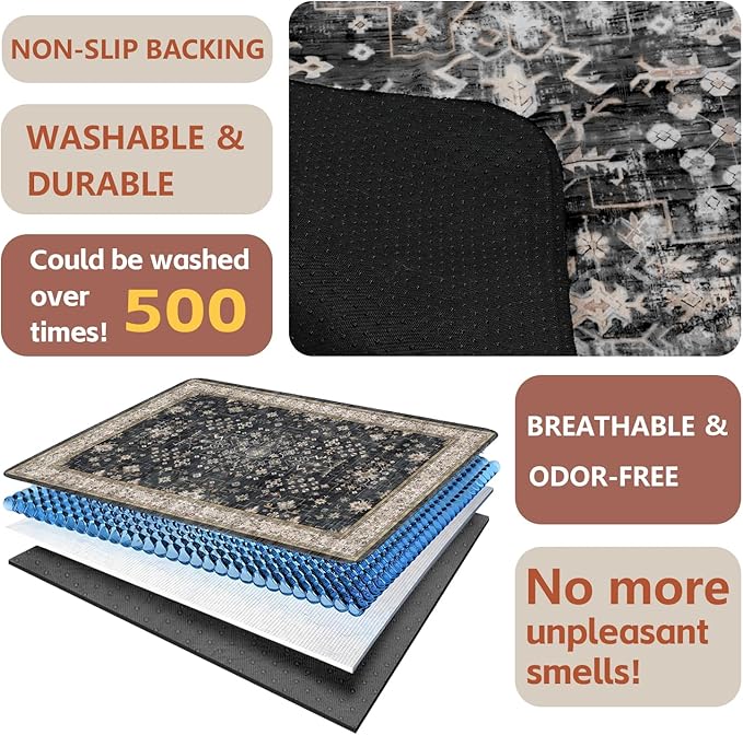 Washable Pee Pads for Dogs, Absorbent Reusable Puppy Pads Waterproof, Leakproof & Non-Slip Whelping Pad, Potty Training Pads for Dogs Playpen Mat 72x72