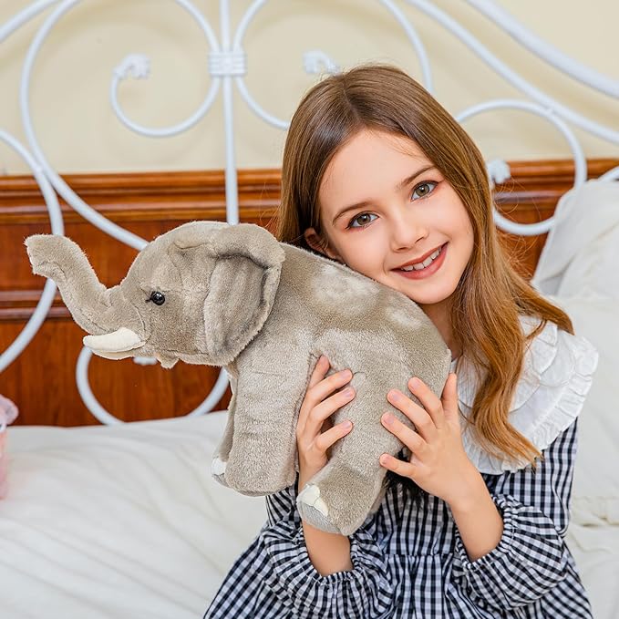 Elephant Stuffed Animals for Girls and Boys,12 Inch Cute Plushies, Small Plush Toys, Soft Little Plushy Gift for Kids, Birthday, Easter Basket Stuffers