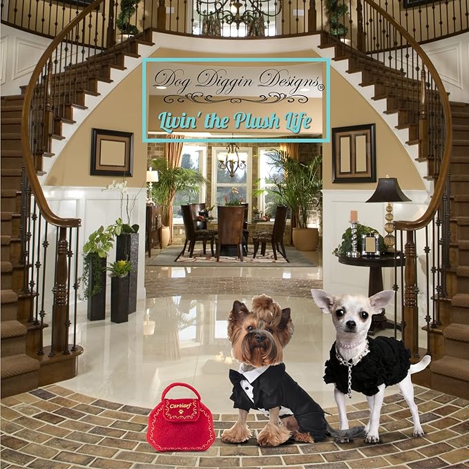 Dog Diggin Designs Runway Pup Collection | Unique Squeaky Parody Plush Dog Toys – Haute Couture Purses & Handbags