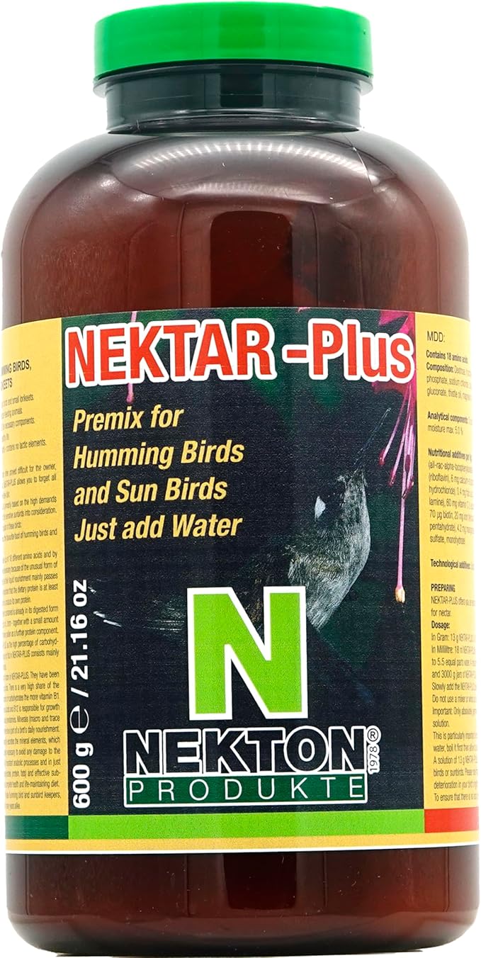 Nekton Nektar-Plus Complete Diet for Hummingbirds 600gm / 21.16oz