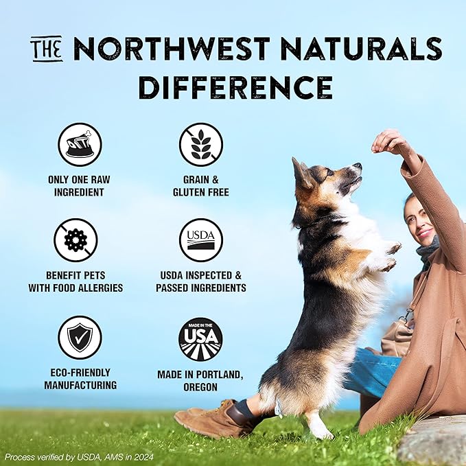 Northwest Naturals Raw Rewards Freeze-Dried Chicken Heart Treats for Dogs and Cats - Bite-Sized Pieces - Healthy, 1 Ingredient, Human Grade Pet Food, All Natural, Proudly Made in USA, 3 Oz