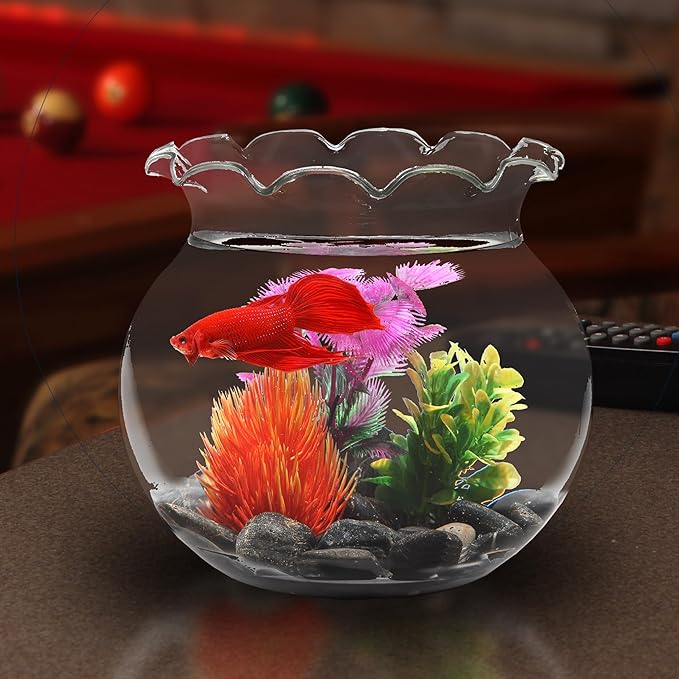 Koller Products 1 Gallon Fish Bowl - Impact-Resistant Plastic