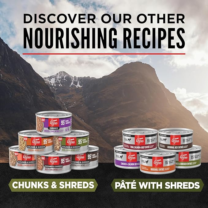 ORIJEN Duck + Chicken Entrée in Bone Broth, 5.5oz, 12 Cans