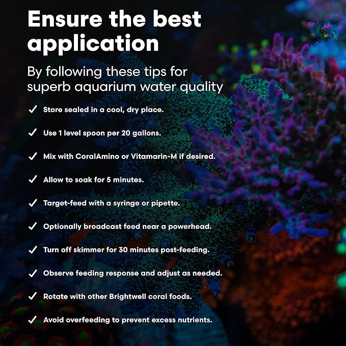 Brightwell Aquatics Reef Blizzard-A – High-Protein Planktonic Blend for Anemones, Planktivorous Fish & Marine Invertebrates – Enhances Color & Growth, 100g