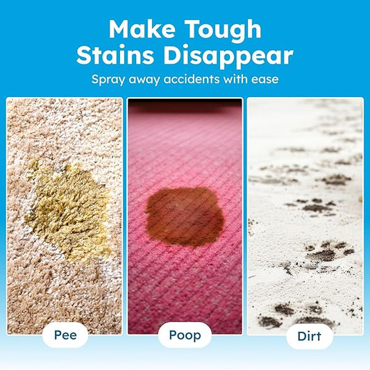 BugMD Enzyme Cleaner for Dog & Cat Urine | Pet Stain and Odor Remover for Carpet & Home | Unscented Urine Destroyer & Deodorizer