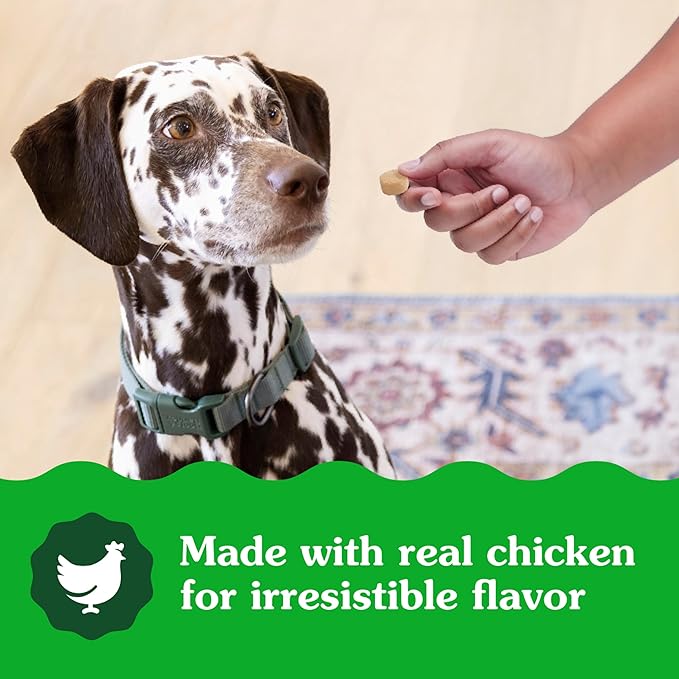 Greenies Supplements Calming Chews for Dogs Chicken Flavor, 7.3 oz. Container of 40 ct.