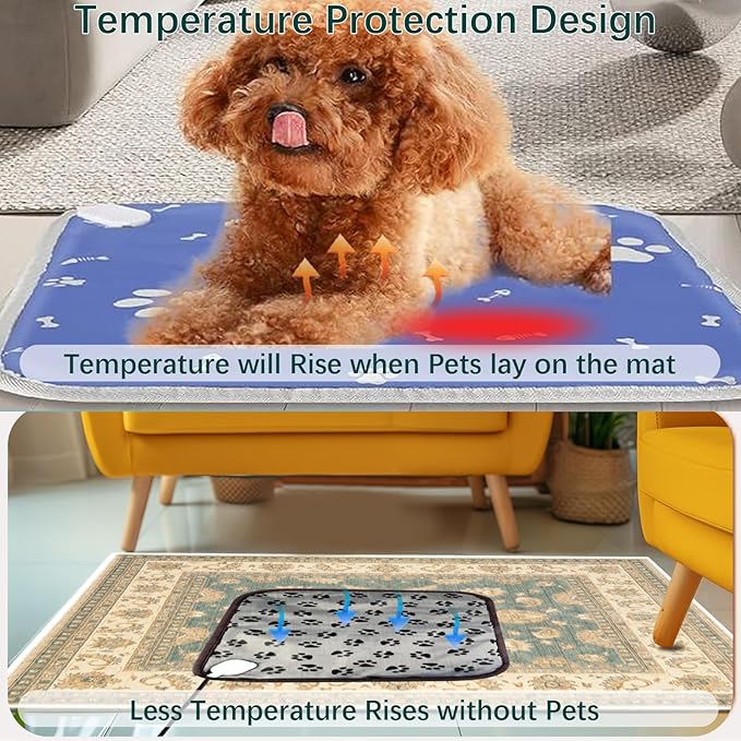 Pet Heating Pads for Cats Dogs, Small Dog Cat Heating Pads for Dog Cats Pet Indoor