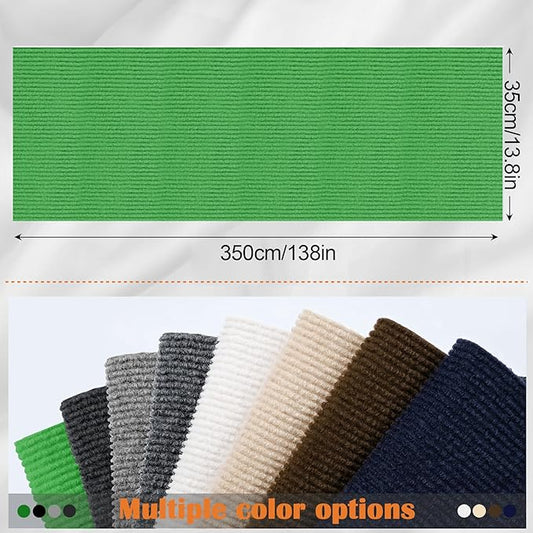 Cat Scratch Furniture Protector - 138" x 13.8" Trimmable Self-Adhesive Cats Claws Scratch Pads, DIY Cat Climbing Couch Protector for Scratch Post Cat Tree Replacement Indoor (Green)