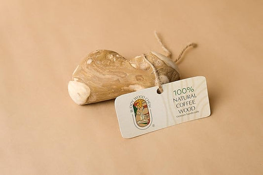Coffee Wood Toys for Dog - Gorilla Chew, Natural Dog Bone Alternative, Durable, Long Lasting (M (Single))