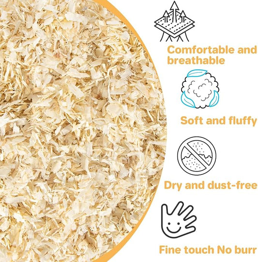 31OZ Sukh Chicken coop Bedding - Aspen shavings Animal Bedding as Chicken Supplies for Chicken House Bedding winterizing Nesting for Small pet Guinea Pig Rabbit Chinchilla Bird Gerbil Odor Control
