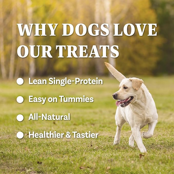 AFreschi Buffalo Dog Treats, All-Natural, Hypoallergenic, High Protein, Low Fat, Human Grade Puppy Chews – Healthy Grain-Free Training Treats, 4oz Jerky