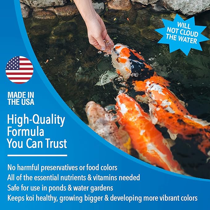 MICROBE-LIFT Fruits and Greens Floating Fish Food Sticks for Ponds, Water Gardens, and Fountains, Safe for Live Goldfish and Koi, 2 Pounds