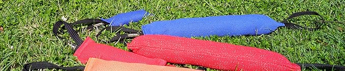 Dingo Gear Nylcot Bite Tug for Dog Training K9 IGP & Fun, 1 Handle, Orange 28 x 7 cm