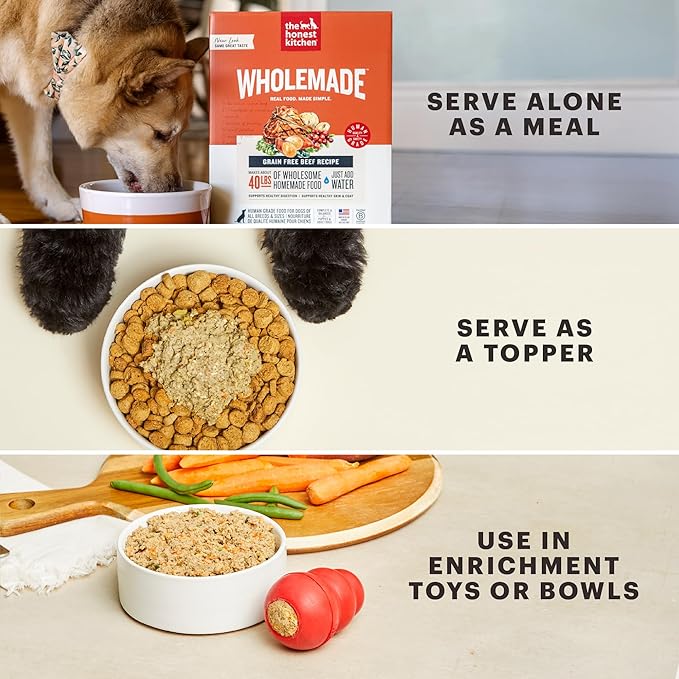 The Honest Kitchen Dehydrated Limited Ingredient Turkey Dog Food, 4 lb Box