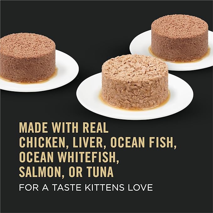 Purina Pro Plan High Protein Wet Kitten Food Variety Pack, DEVELOPMENT Kitten Favorites - (2 Packs of 12) 3 oz. Cans