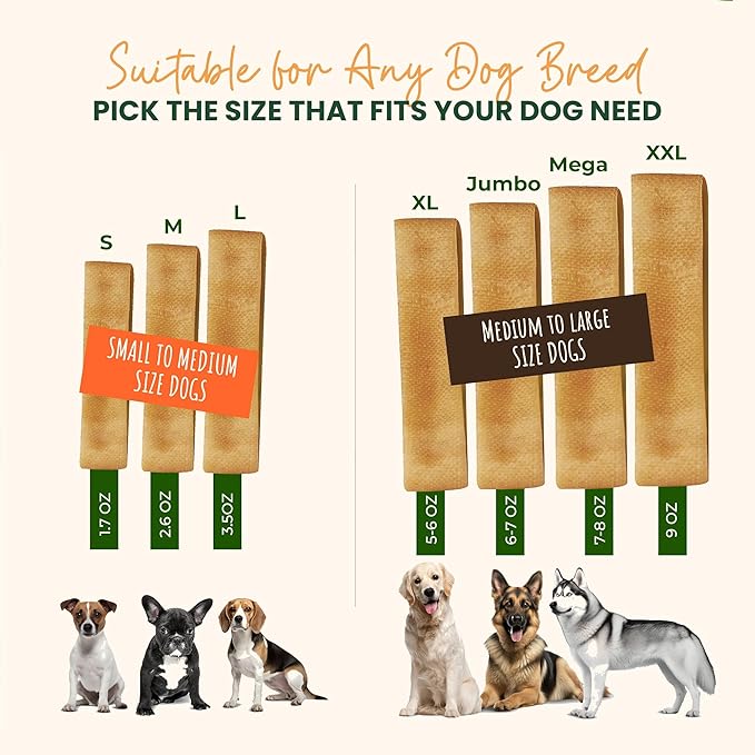 Authentic Himalayan Yak Cheese for Dogs - XXLarge (Pack of 1) - Sourced from Pristine Himalayan Foothill, Rawhide-Free, NO preservatives