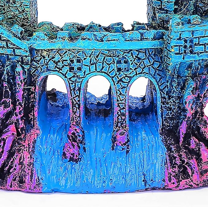 Aquarium Ornament - Resin Castle Decorations, Fish Tank Supplies Accessories, Eco-Friendly Fish Tank Castle Aquarium Ornament,Mythical Magic Castles