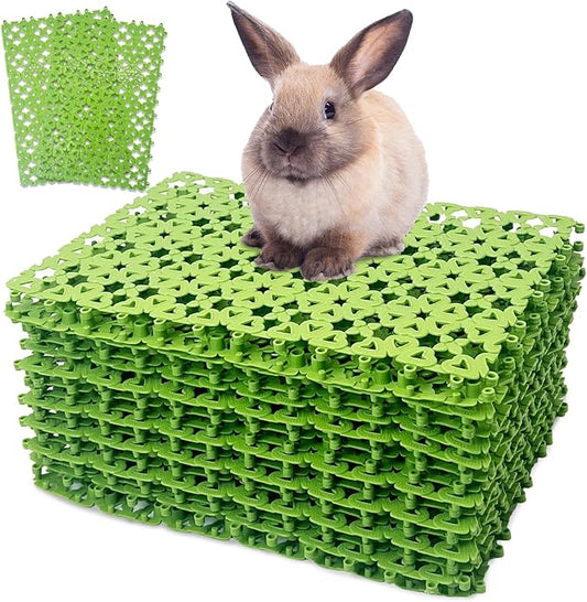 kathson 20PCS Rabbit Feet Pad Plastic Cage Mat Floor Mats Bunny Hole Leak Water Pads for Pet Cats Dogs Hamster Rat Chinchilla Guinea Pig and Other Small Animals