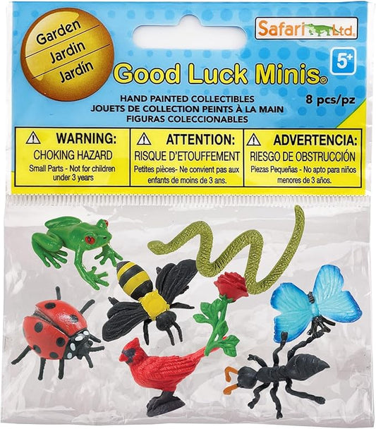 Safari Ltd. Garden Fun Pack - Mini Figures of Garden Animals & Insects - Educational Toy Set for Boys, Girls, and Kids Ages 5+