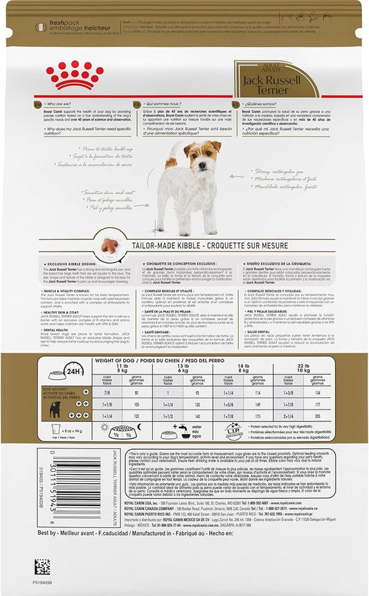 Royal Canin Jack Russell Terrier Adult Dry Dog Food, 10 lb bag