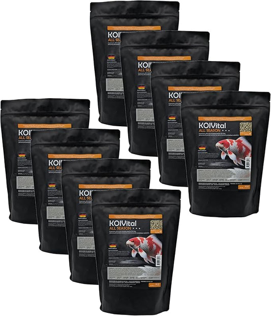 Koi Vital All Season Swim Fish Food (8 Pack 2.5lb)