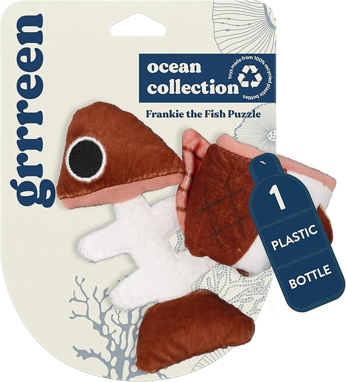 Cat Toys | Plush Toy Fish Puzzle Cat Toys for Indoor Cats | Eco Friendly Toy Made from Non Toxic Materials
