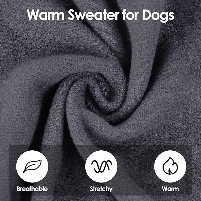 SUNFURA Hair Sticky Cat Clothes, Cat Sweater for Cats Only, 4-Legged Fleece Sweaters Kitten Pajamas Reduce Shedding Fur, Warm Pullover Shirts for Cats, Purple M