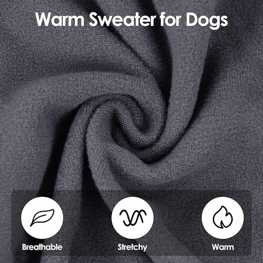 SUNFURA Hair Sticky Cat Clothes, Cat Sweater for Cats Only, 4-Legged Fleece Sweaters Kitten Pajamas Reduce Shedding Fur, Warm Pullover Shirts for Cats, Purple XL