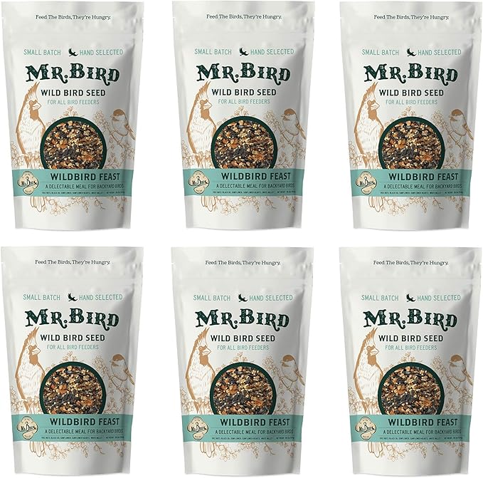 Mr. Bird 6-Pack WildBird Feast Large Loose Seed Bag 4 lbs.