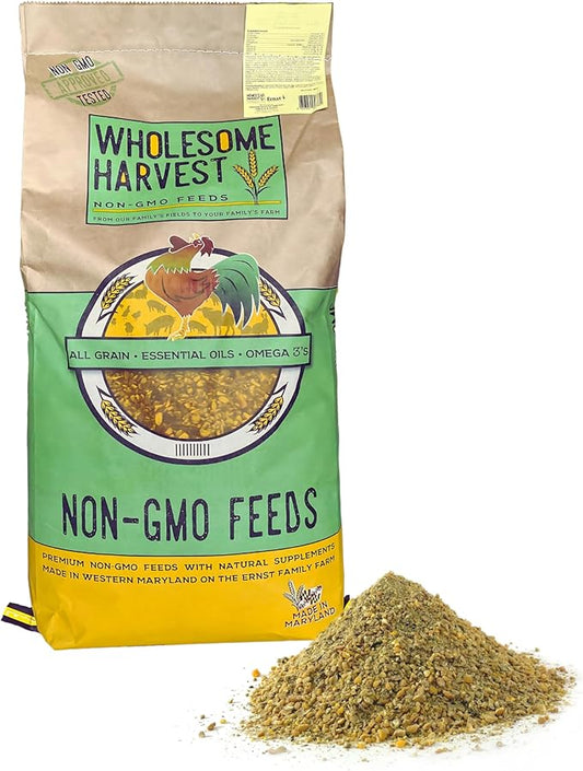 Non-GMO Quail Layer Feed 26% - Premium 40 lb Food for Laying Birds, Button Food